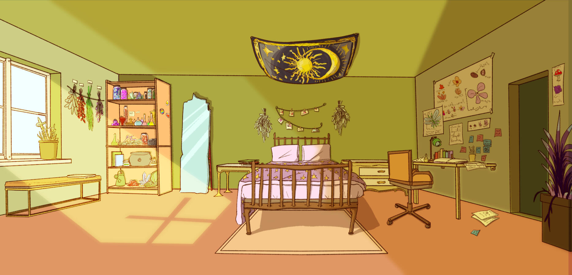 Bedroom reference for Animation short: Bubble Head