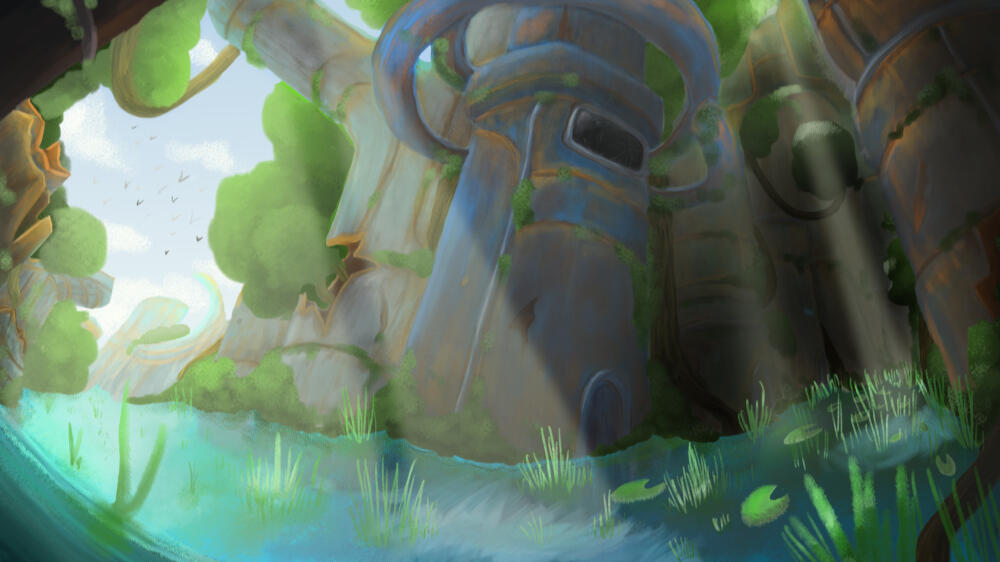 Post Apocalyptic world Concept Art