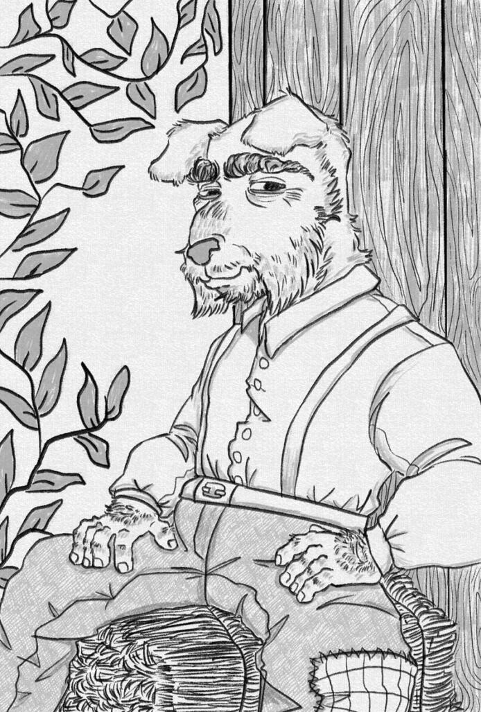 Art Print design "The Old Man"